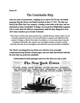informative essay about the titanic