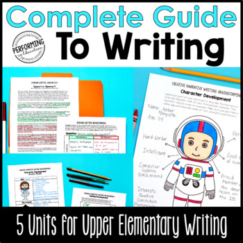 Preview of 4th & 5th Grade Writing Units - Curriculum Bundle | Text-Based Writing & Prompts