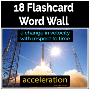 Preview of Science Flashcard Word Wall (Free)