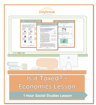 Preview of 4th/5th Social Studies | Is it Taxed? - Economics Lesson