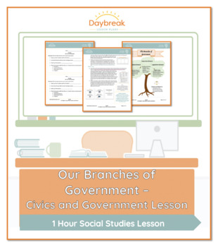Preview of 4th/5th Social Studies | Our Branches of Government -Civics and Government