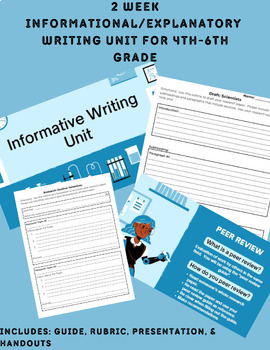 Preview of 4th-6th Informative/Explanatory Writing Unit!