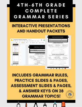 Preview of Grammar Curriculum (4th, 5th, 6th): Print & Digital Version