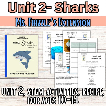 Preview of 4th-8th Grade- Unit 2- Sharks- Ms. Frizzle's Elementary Science Curriculum