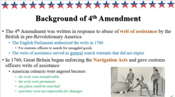 Preview of 4th Amendment PowerPoint + Notes for Correctional Services