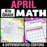 4th April Math Centers, Earth Day Math Brochure, Spring Ma