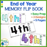 End of Year Memory Flip Book Activity 4th Grade