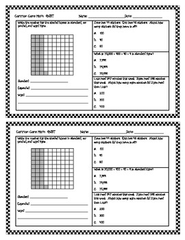 4th fourth grade common core math worksheets half page frenzies mega