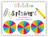 4th (Fourth) Grade Division Spinners *Easy Center!!* 4.NBT.B.6