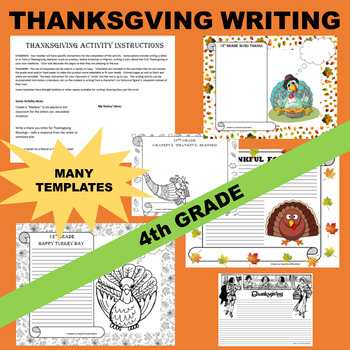 thanksgiving writing activities 4th grade