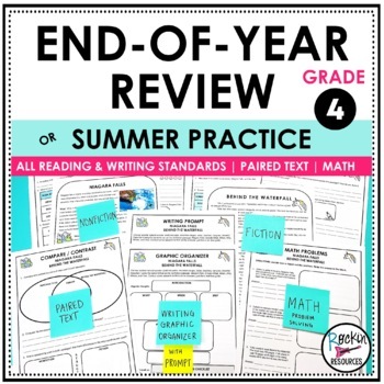 Preview of 4th GRADE END OF YEAR REVIEW | 4th GRADE TEST PREP | 4TH GRADE