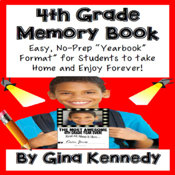 Preview of 4th Grade Memory Book