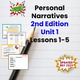 4th Grade 2nd Edition Unit 1 Narratives Lessons 1-5 Freebi