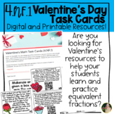 4th Grade (4.NF.1) Valentine's Day Task Cards- Digital & P