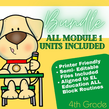 Preview of 4th Grade ALL Block Booklets Module 1 (Aligned to EL Education)