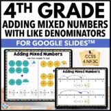 Adding Mixed Number Fractions with Like Denominators Works