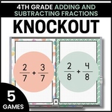 4th Grade Adding & Subtracting Fractions Games - Math Revi