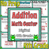 4th Grade Addition Math Center #4- Standard Algorithm - 4.