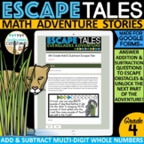 4th Grade Addition/Subtraction | Digital Escape Tale for G