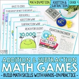 4th Grade Addition & Subtraction Math Games | Hands-On Lea
