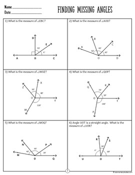 4th Grade Additive Angles by ElementaryStudies | TpT
