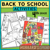 4th Grade All About Me - First Day Week Back to School Act