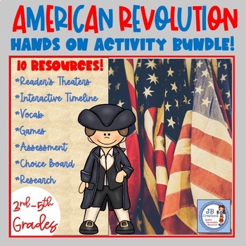 4th Grade American Revolutionary War Activity Bundle by JB Creations