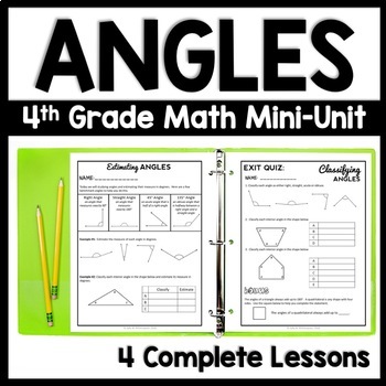 Preview of Classifying Types of Angles, Measure Acute Obtuse & Right w Protractor Practice