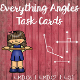 4th Grade Angles & Lines Task Cards
