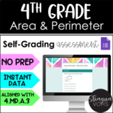 4th Grade Area and Perimeter for Google Forms™ Distance Learning