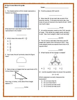 4th Grade Math Rise of Gru State Test Review - Classful