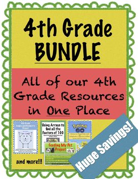 Preview of 4th Grade BUNDLE - All our 4th Grade Resources in One place