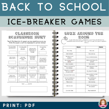 4th Grade Back to School Activities Worksheets | Ice Breakers | All ...