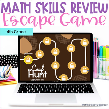 Preview of 4th Grade Back to School Math Review Escape Game