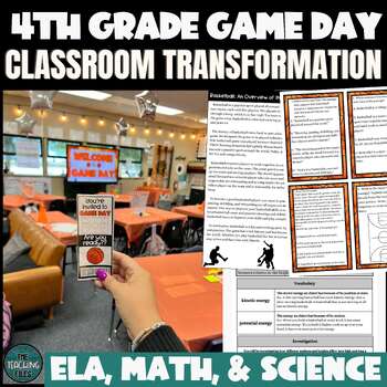 Preview of 4th Grade Basketball Game Day Classroom Transformation CCSS Aligned
