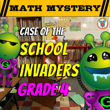 Preview of 4th Grade Beginning of the Year Activity - Back to School Math Mystery Game