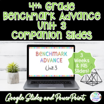 Preview of 4th Grade Benchmark Advance Unit 3 Slides | PowerPoint & Google Presentation