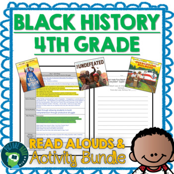 Preview of 4th Grade Black History Month Read Alouds and Activities Bundle