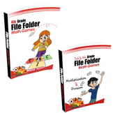 4th Grade Book & 3rd & 4th Grade Book (File Folder Math Ga