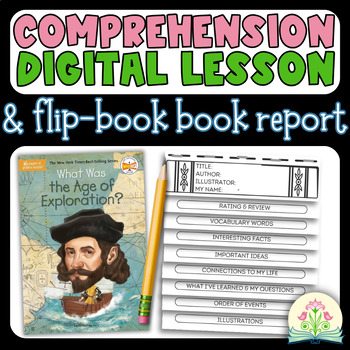 Preview of 4th Grade Book Report Template & Lesson Project: Age of Exploration Book Club