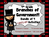 4th Grade Branches of Government Bundle of Hands on Activities!
