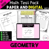 Geometry Math Test Bundle {4th Grade Unit 6}