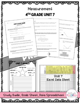 Measurement Math Test Bundle 4th Grade Unit 7 By Terry S Teaching Tidbits