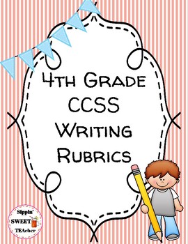 Preview of 4th Grade Writing Rubrics (Common Core Aligned)