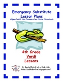 4th Grade CCSS Emergency Sub Plans