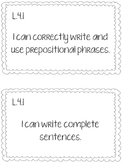4th Grade CCSS Language I Can Statements