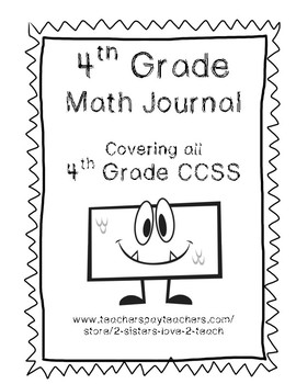 Preview of 4th Grade CCSS Math Journal - ALL STANDARDS!