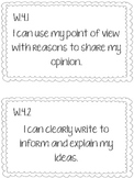 4th Grade CCSS Writing I Can Statements