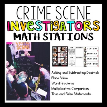 Preview of 4th Grade CSI Math Stations
