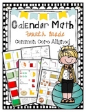 4th Grade Calendar Math Pieces Common Core Aligned